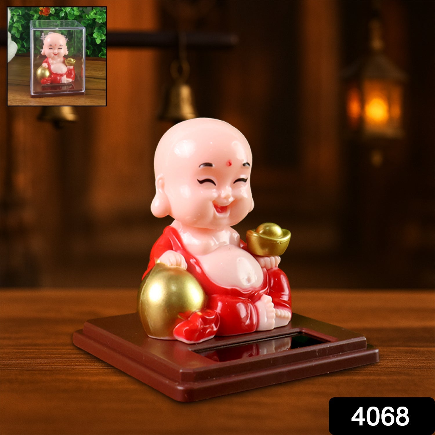 Solar Power Buddha Statue