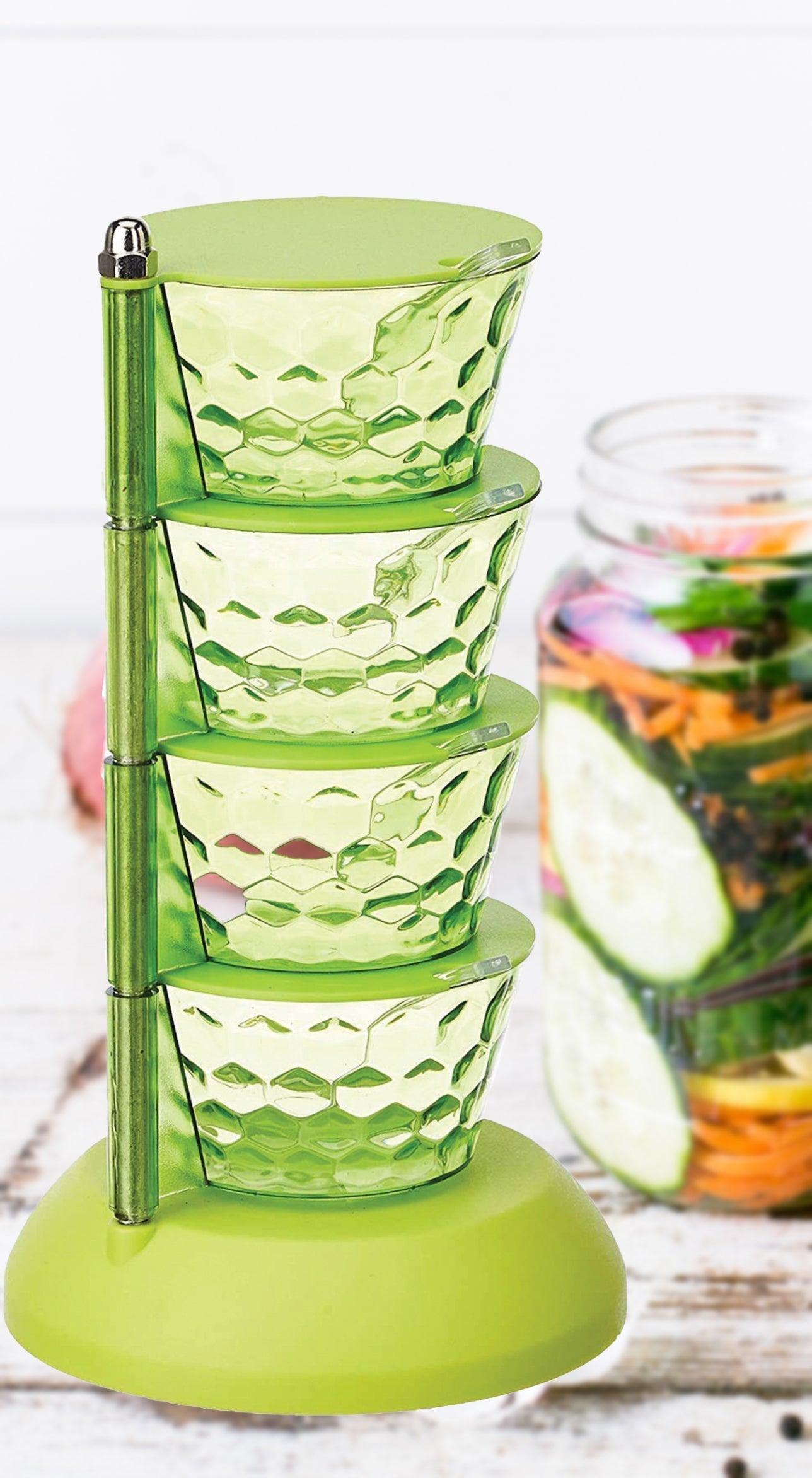 Rotating Pickle Rack Set