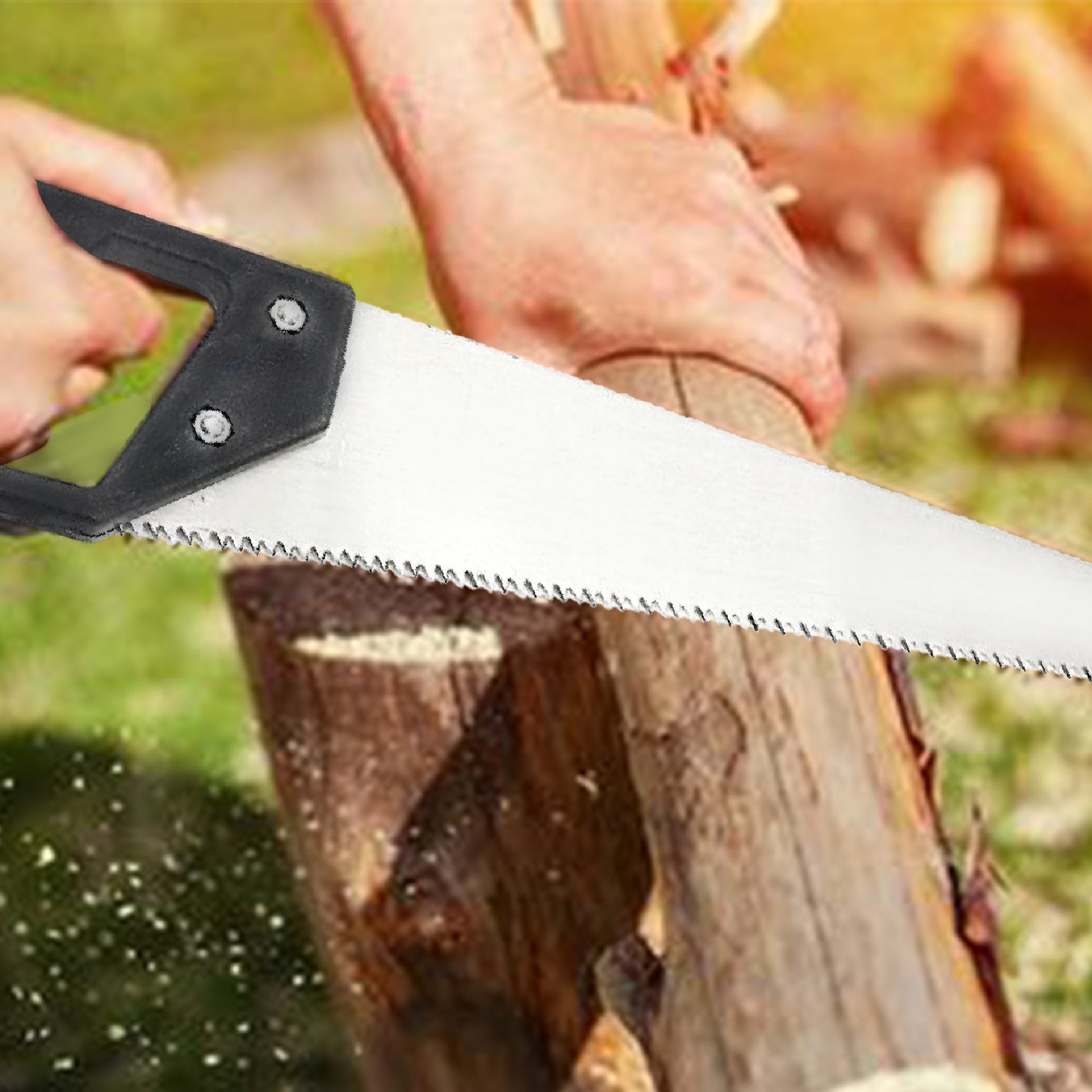 Powerful Hand Saw With Hardened Steel Blades