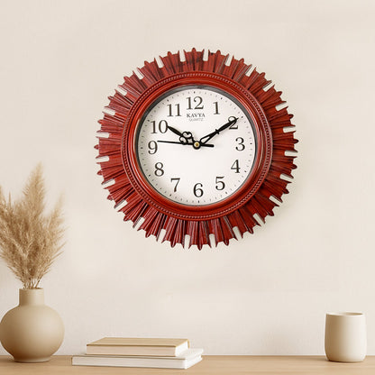 Wooden Look Designer Wall Clock