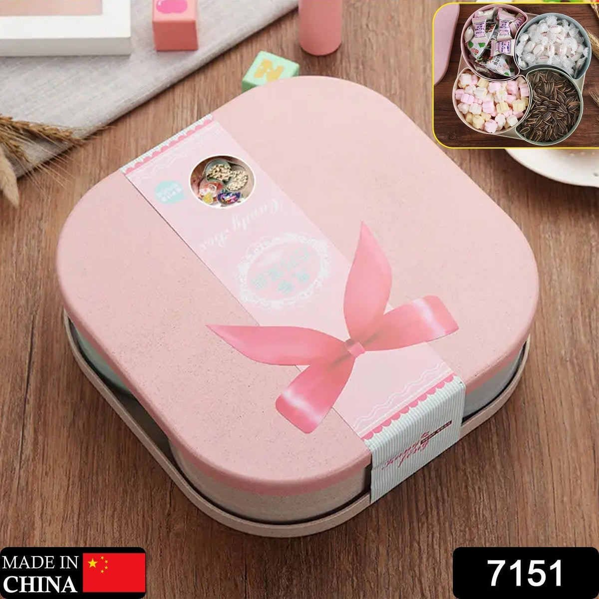Rotating Compartment Candy Box