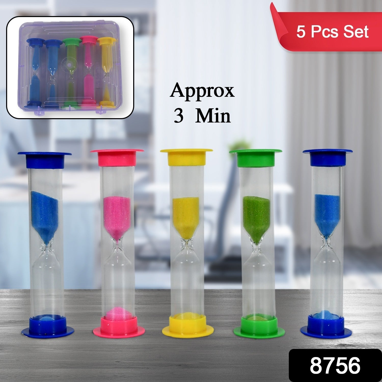 Sand Timer Hourglass ( 5 Pc)