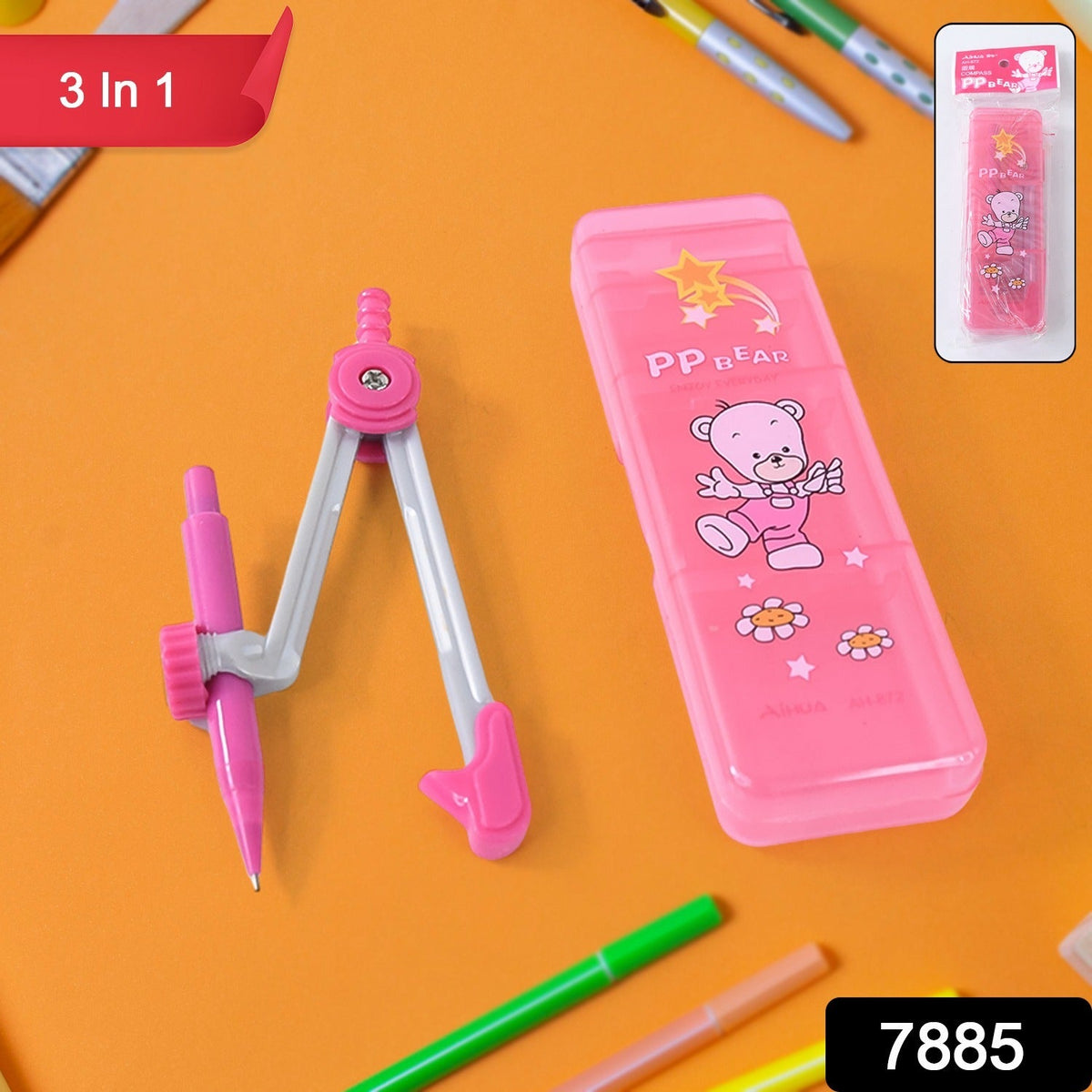 PP Bear Compass Set – 3-in-1