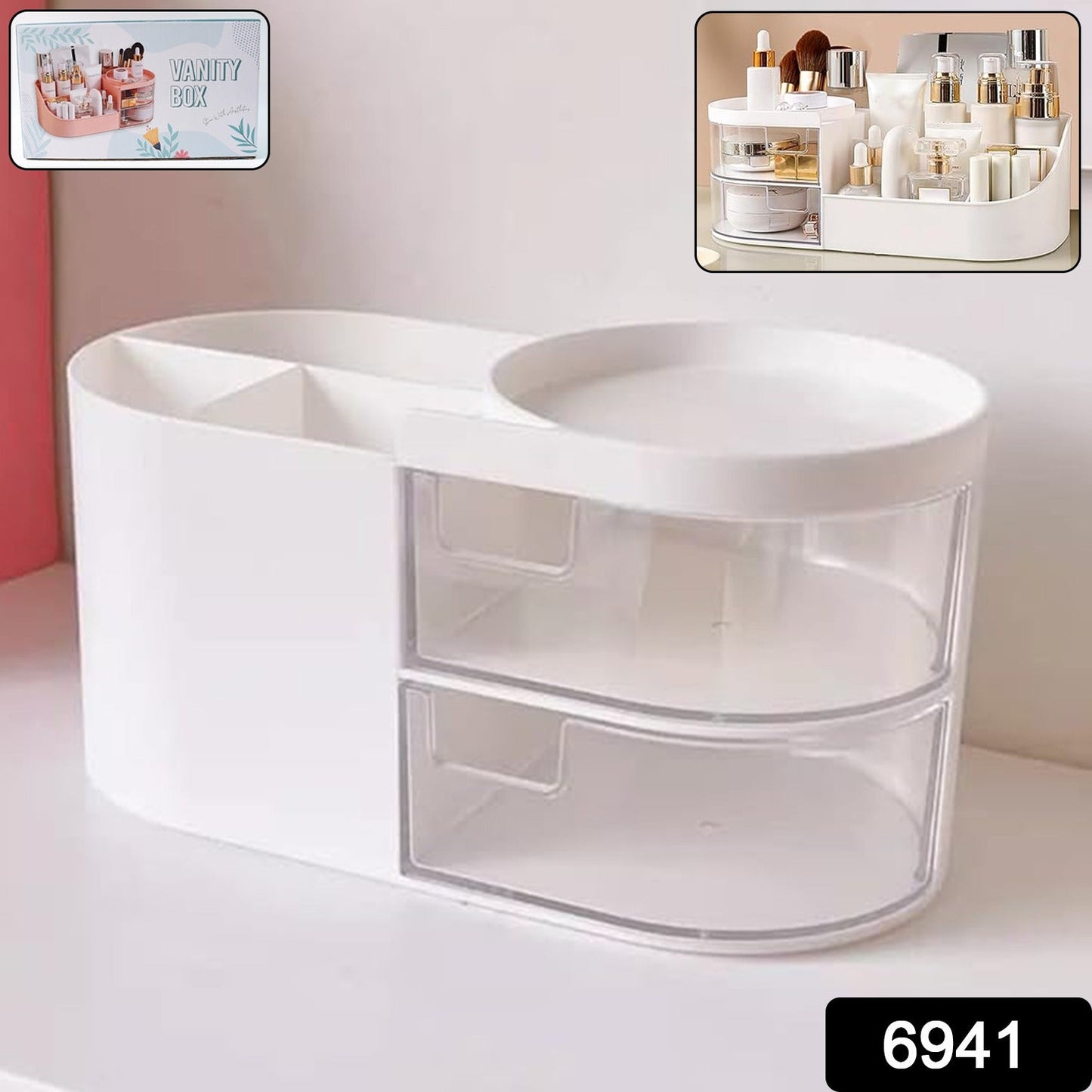 Plastic Vanity Storage Box