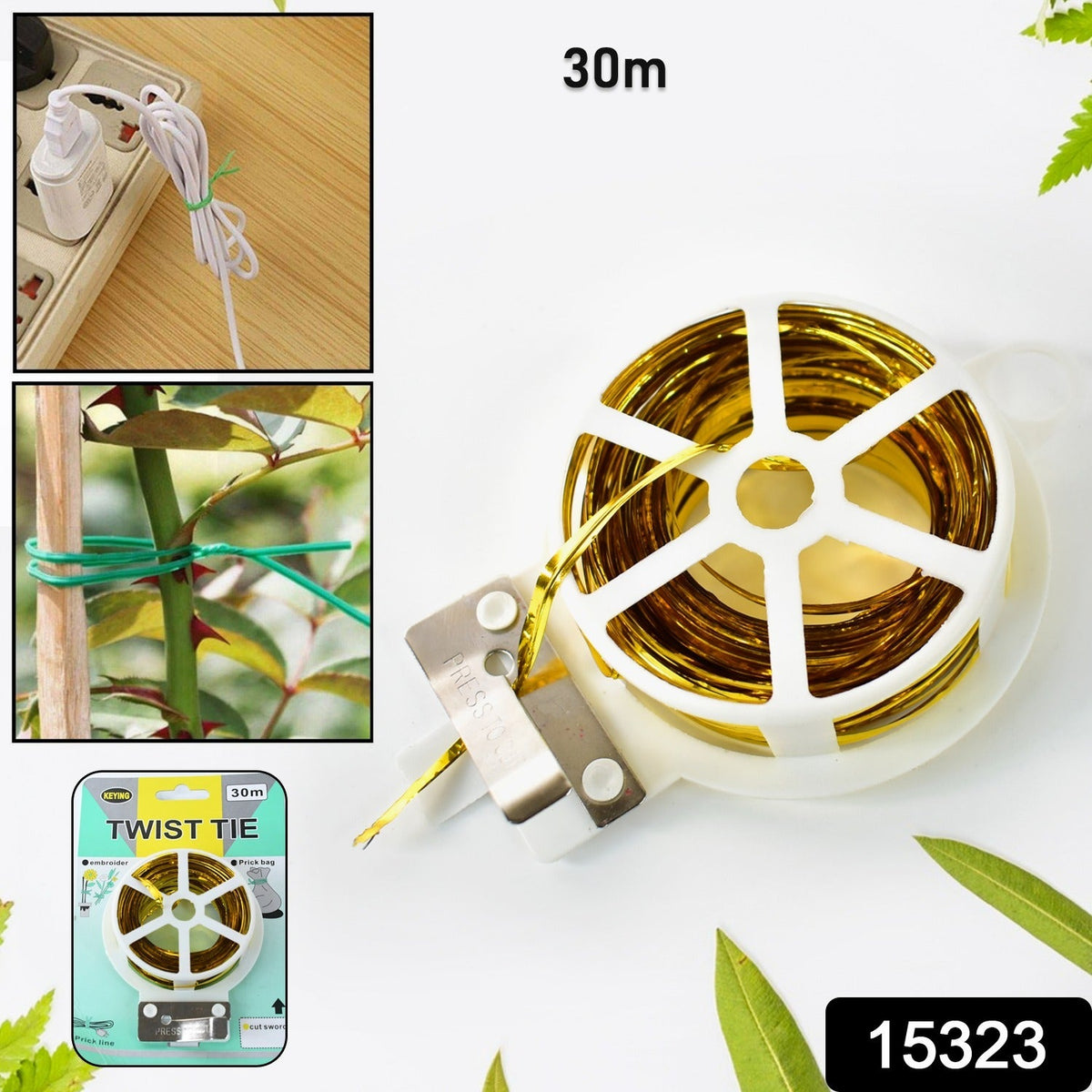 30m Twist Tie Roll with Cutter