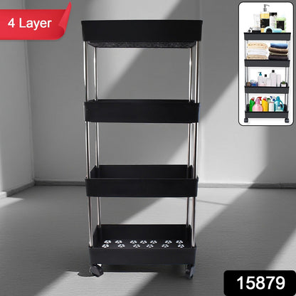 4-Layer Rolling Storage Cart