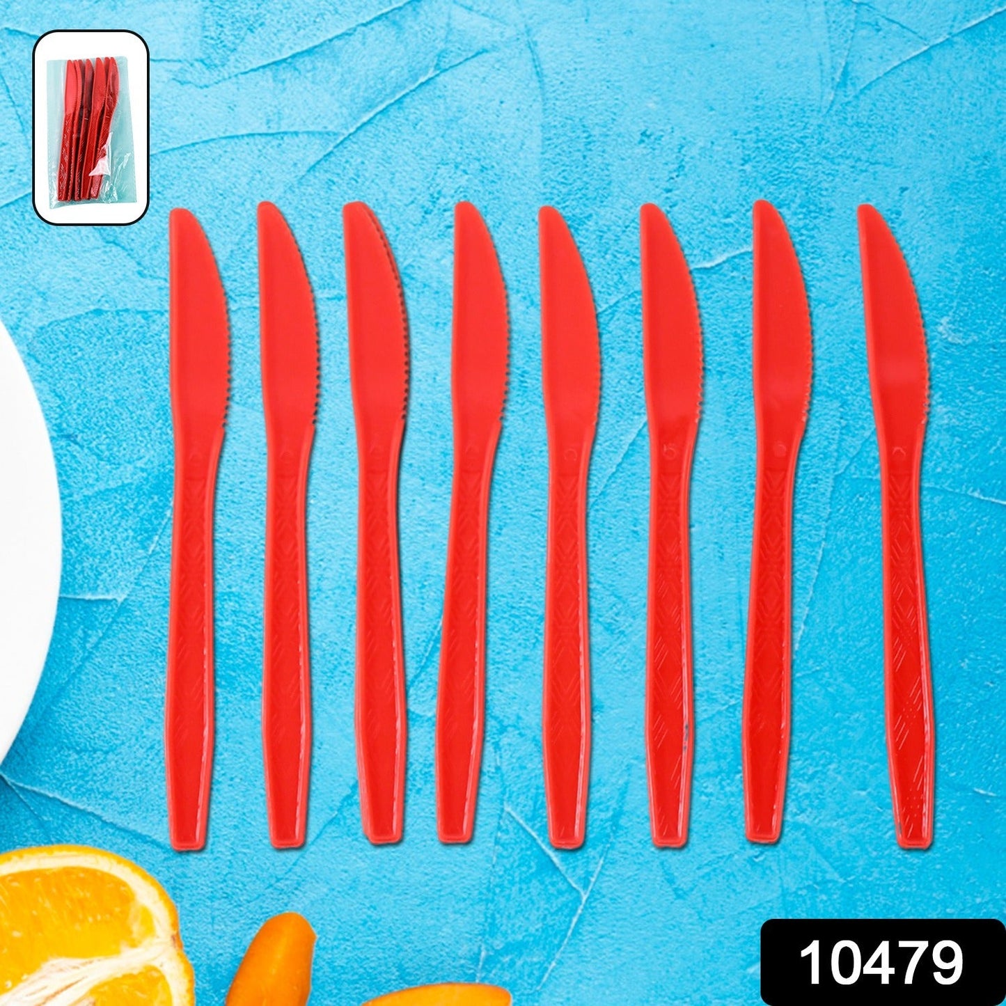 Red Plastic Knives