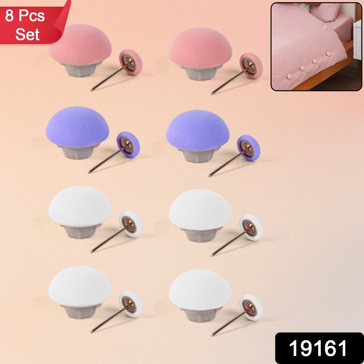 Decorative Headboard Sofa Pins (8 Pcs)