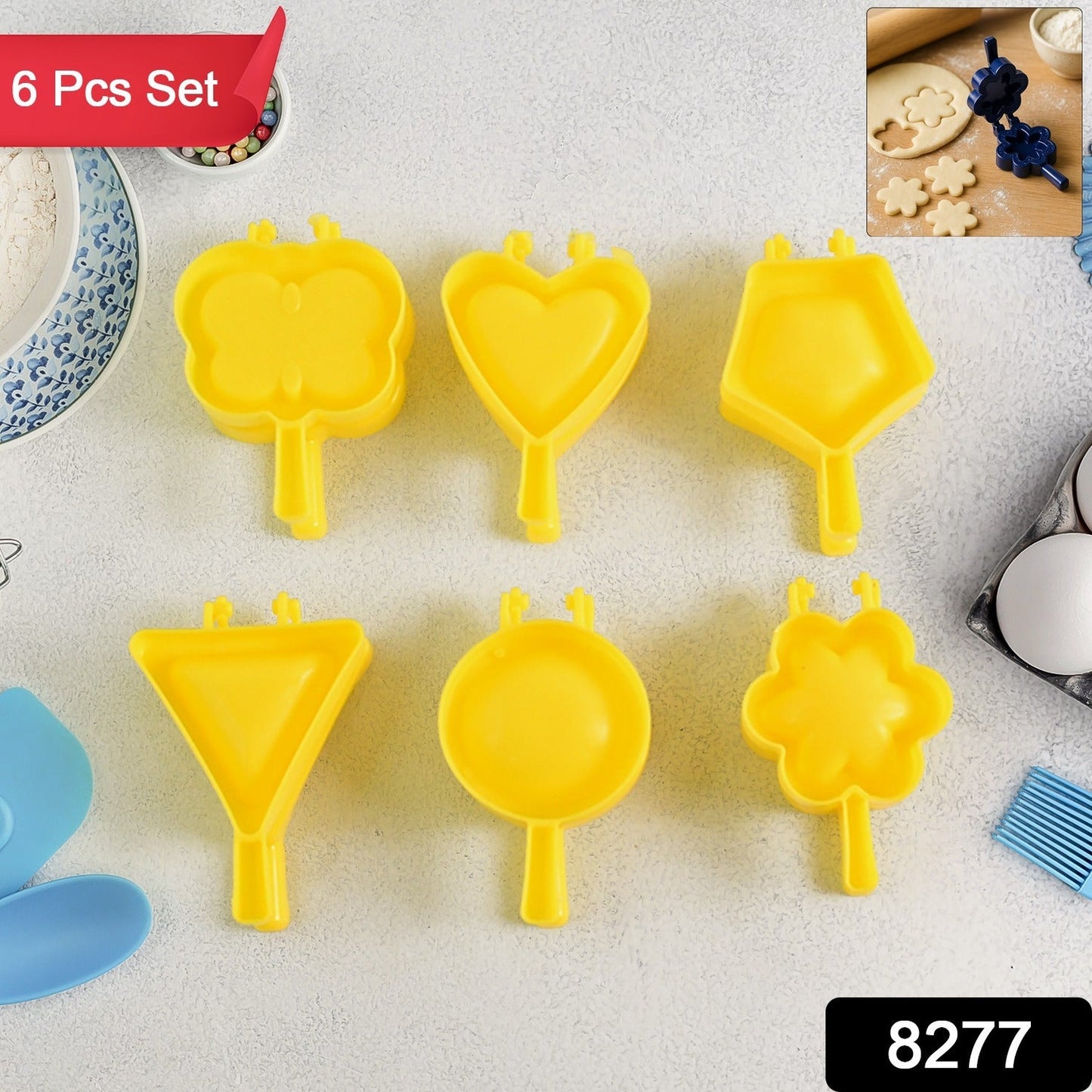 6 Pc Cookie Cutter Set – Plastic