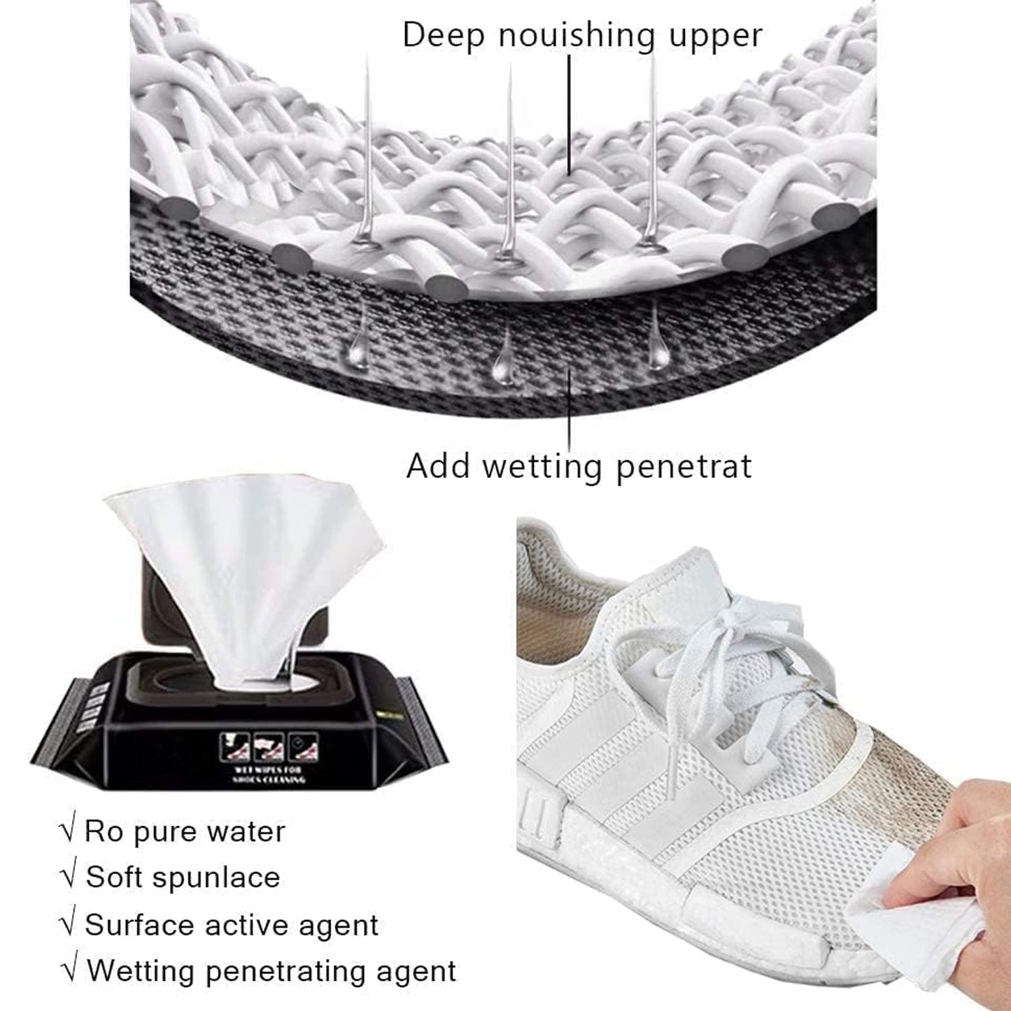 Instant Shoe Cleaning Wipes