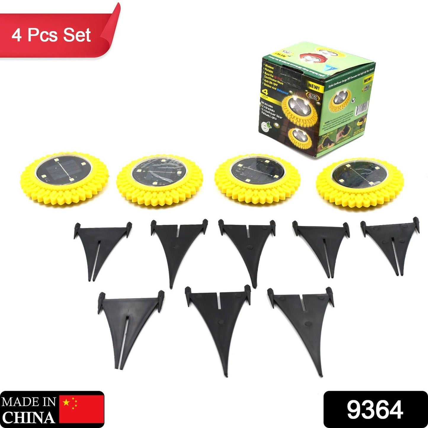 Solar Ground Lights 4-Pack