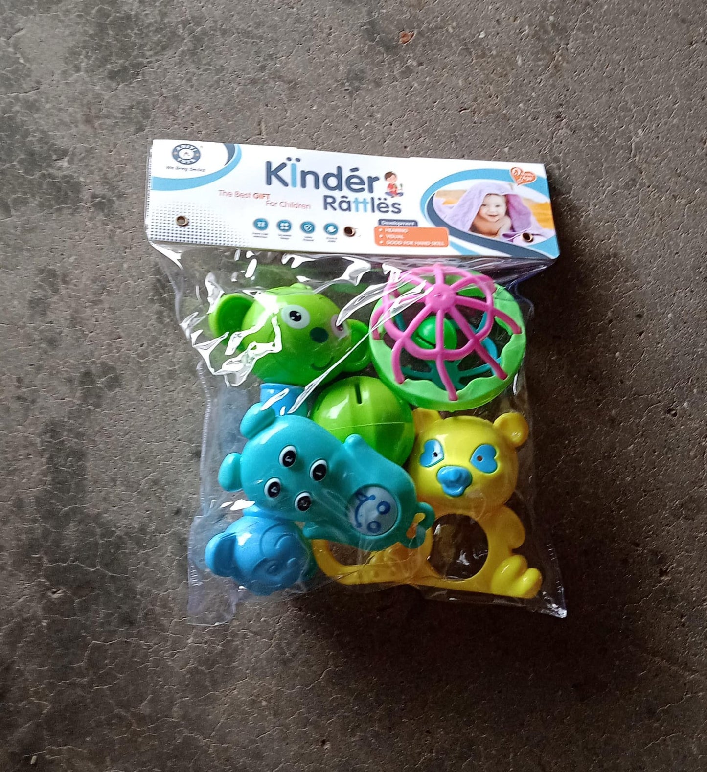 5pc Rattles Baby Toy