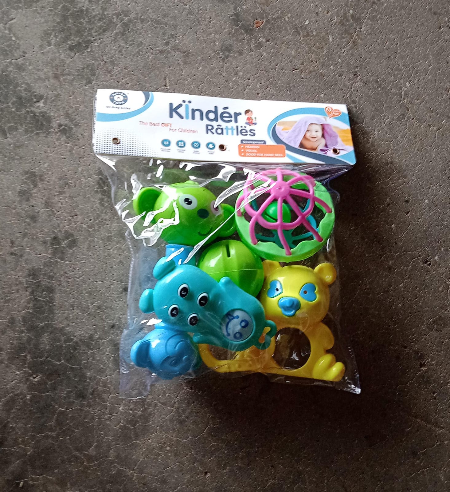 5pc Rattles Baby Toy