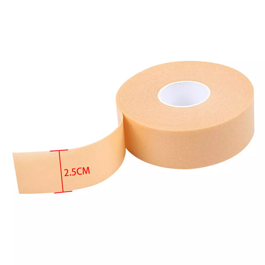 Anti-blister heel pads roll with 2.5 cm width strip and central hole