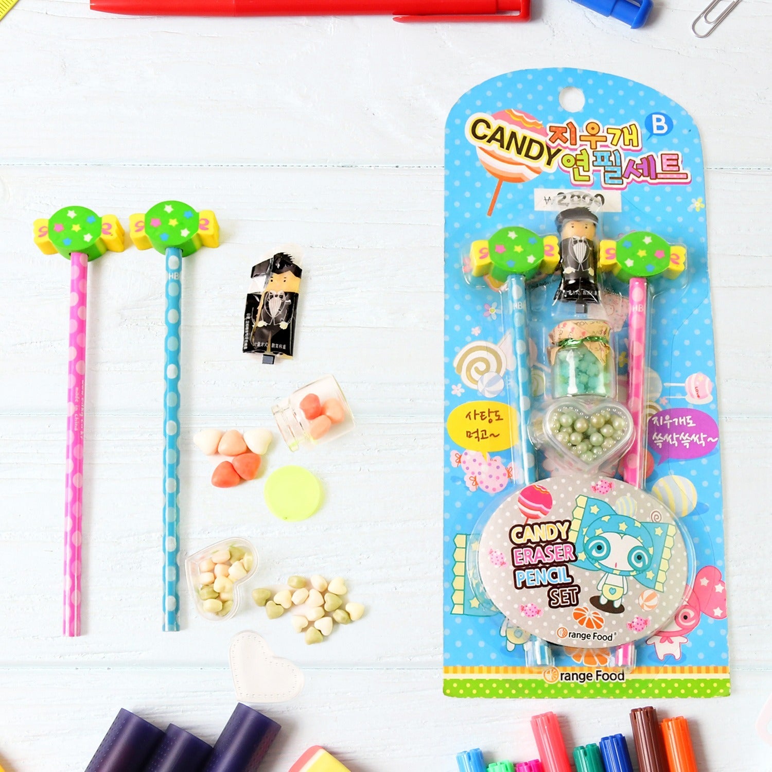 Candy-Themed Pencil Set