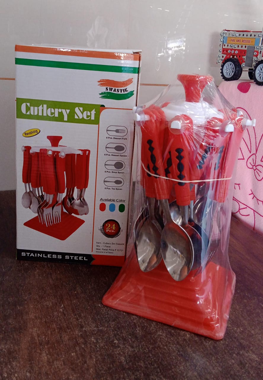 Stainless Steel Cutlery Set – 24 Pcs