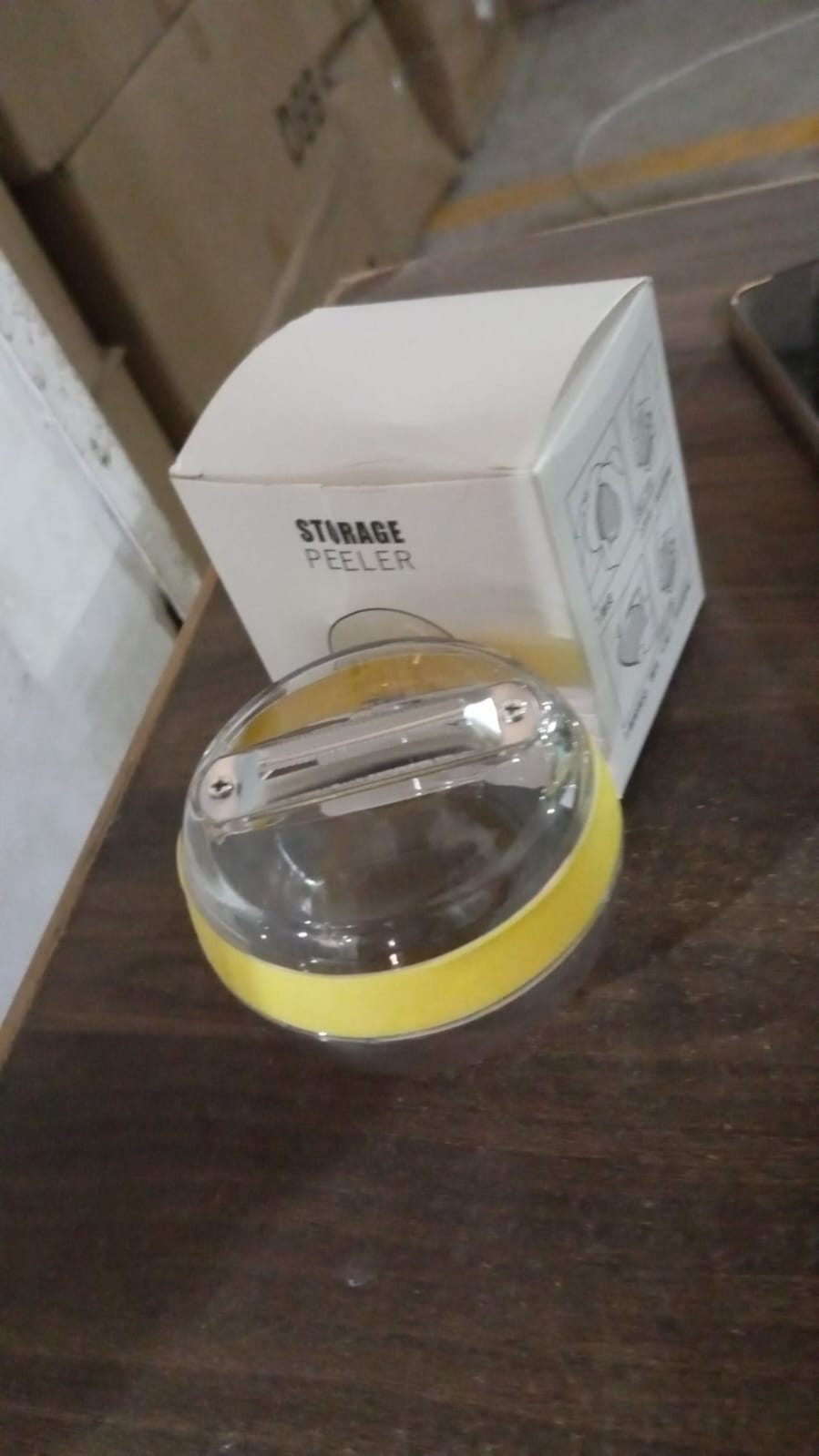 Round Peeler Container