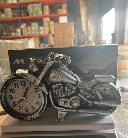 Motorbike Alarm Table Clock