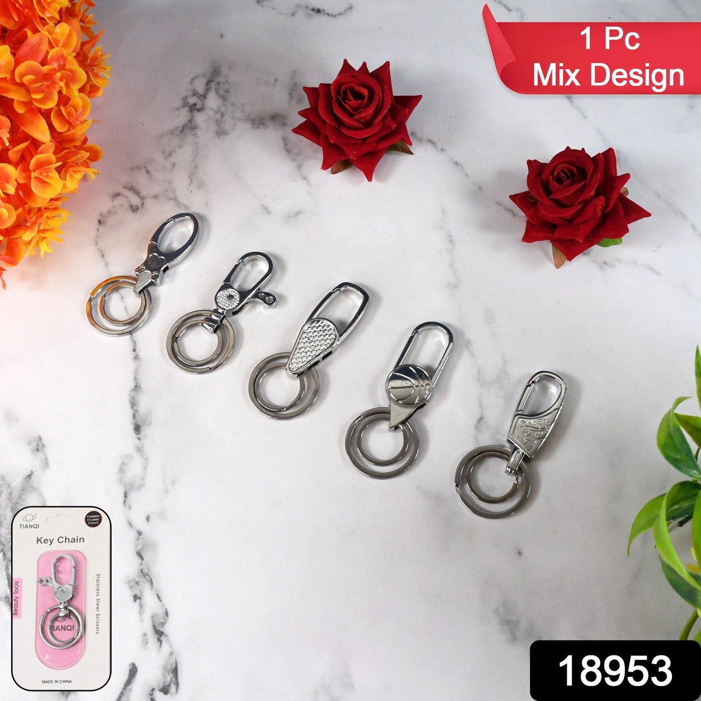 Luxury Stainless Steel Keychain
