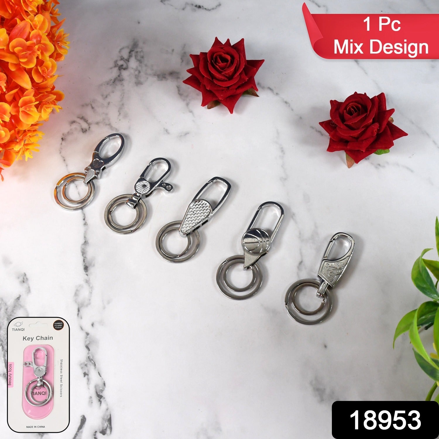 Luxury Stainless Steel Keychain