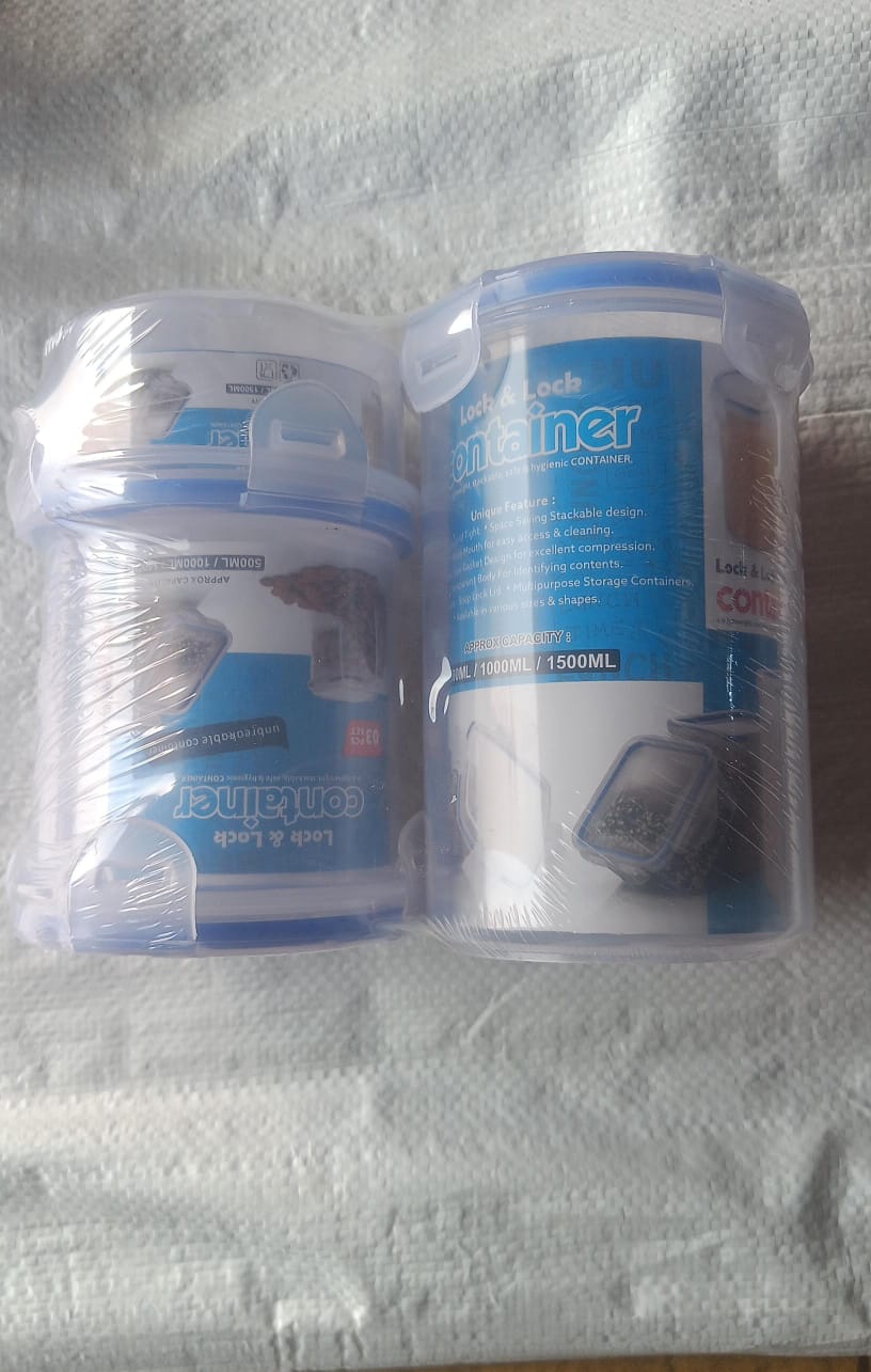 Round Airtight Food Storage (3pcs)