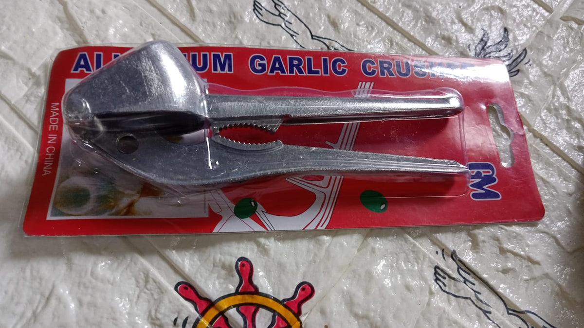 Heavy-Duty Aluminum Garlic Press