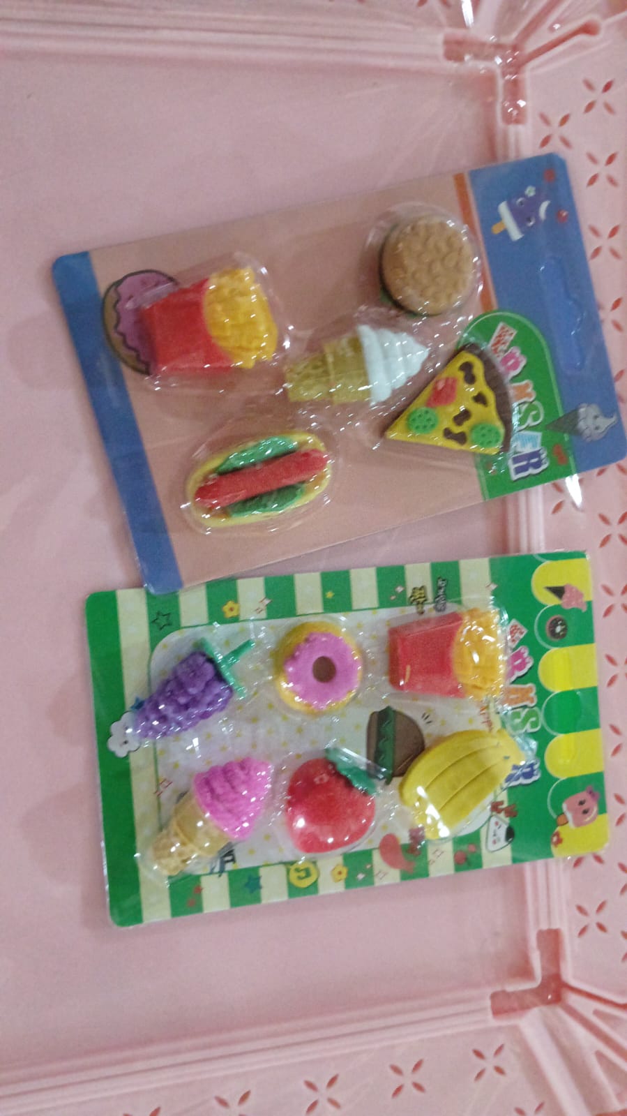 Fancy Food Colorful Erasers