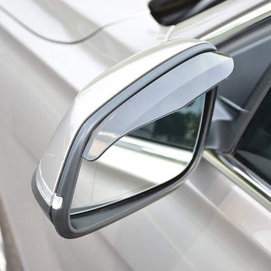 Car side mirror rain blade, black curved cover
