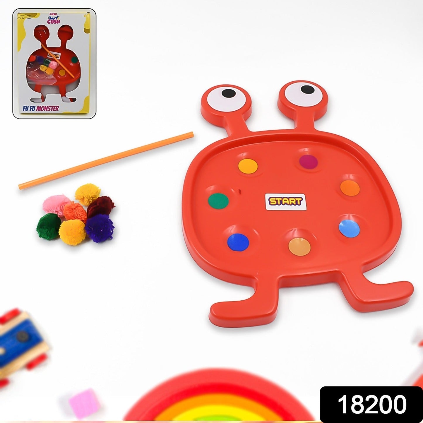 Fu Fu Monster Plastic Toy Set for Kids