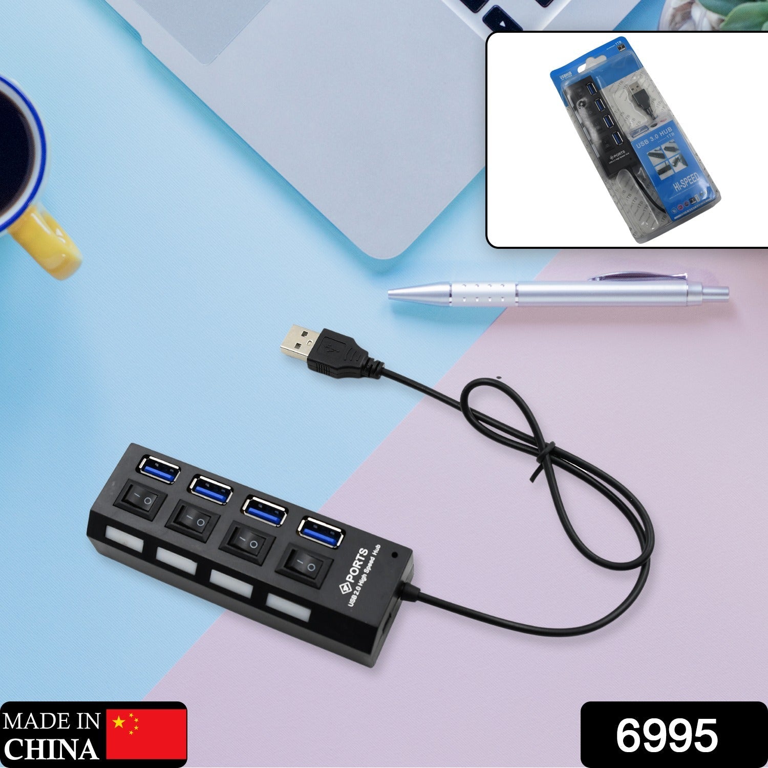 4-Port USB Hub