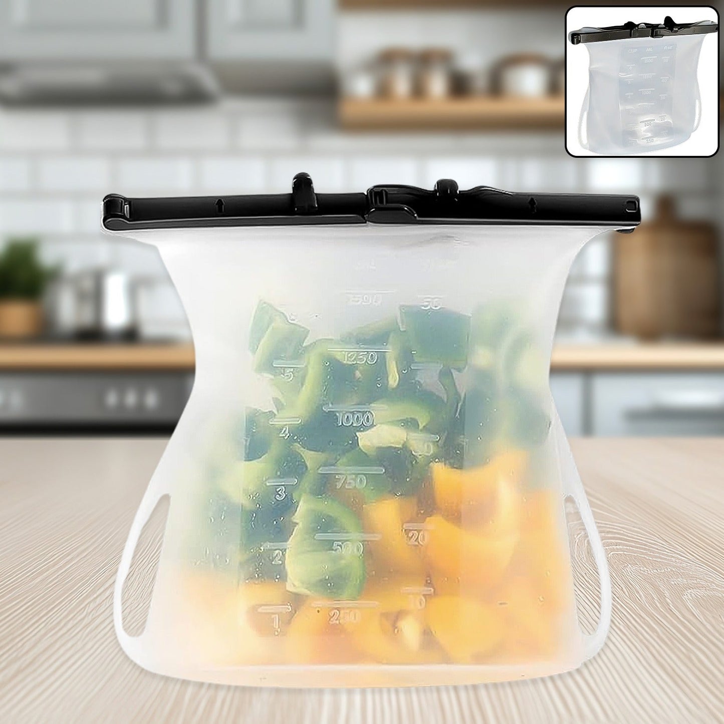 Leakproof Reusable Silicone Bags