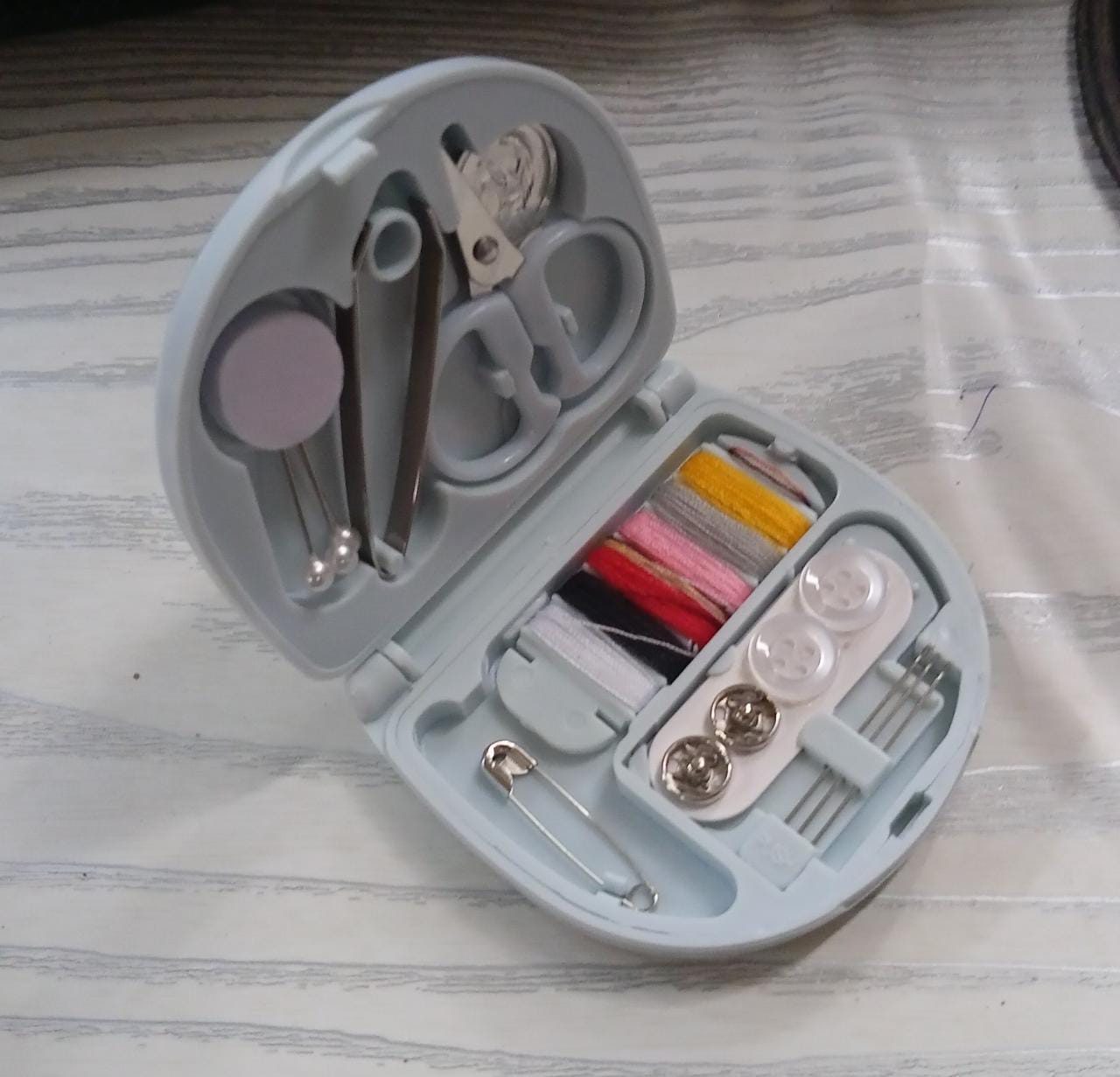 Portable Plastic Sewing Kit