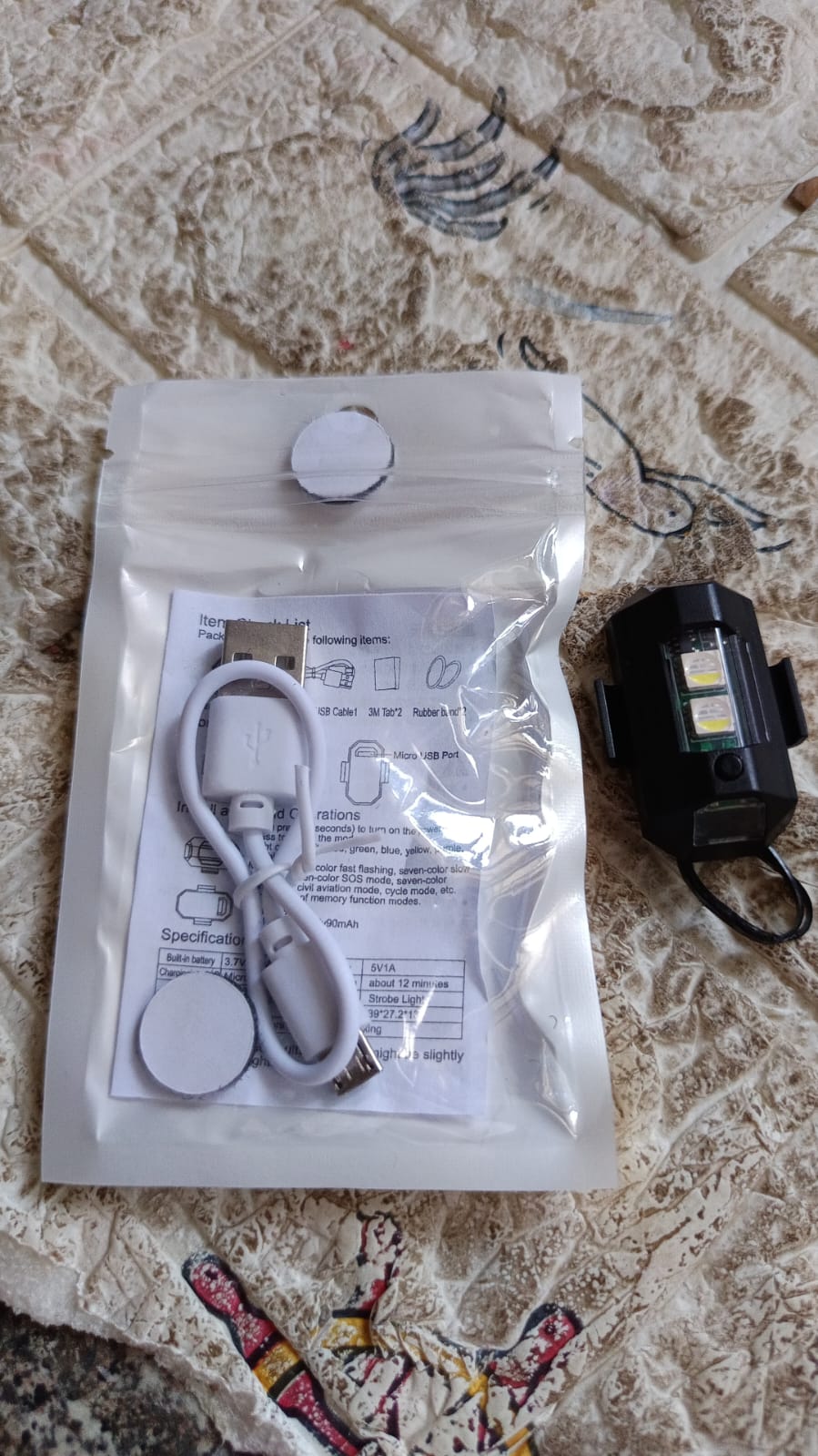 Mini RGB LED Strobe Light – 1 Pc
