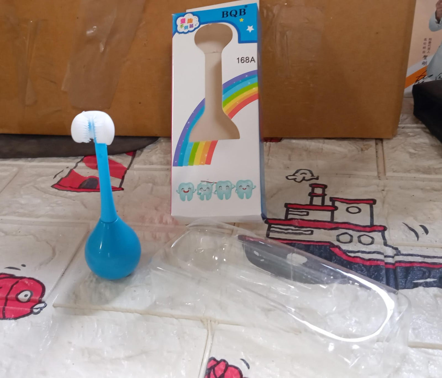 3-Sided Toddler Toothbrush