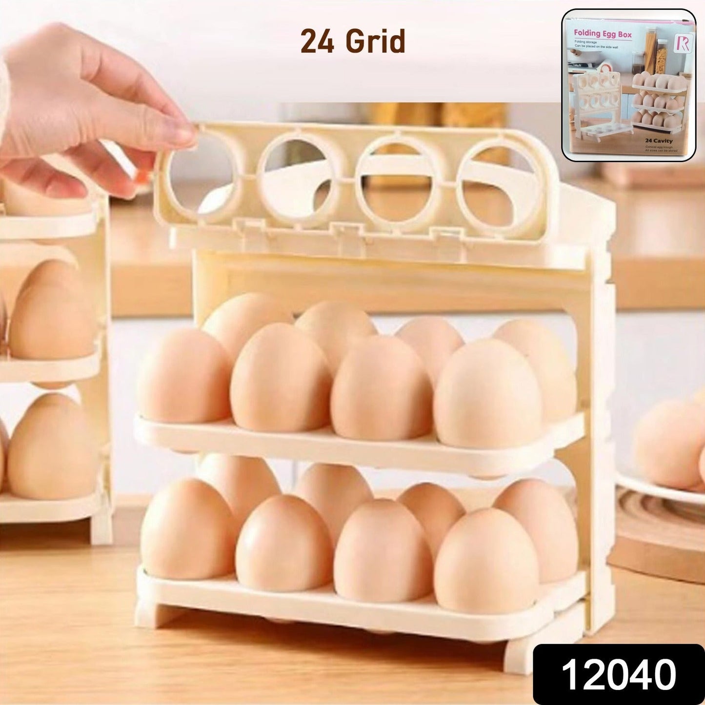 Plastic Foldable Egg Tray
