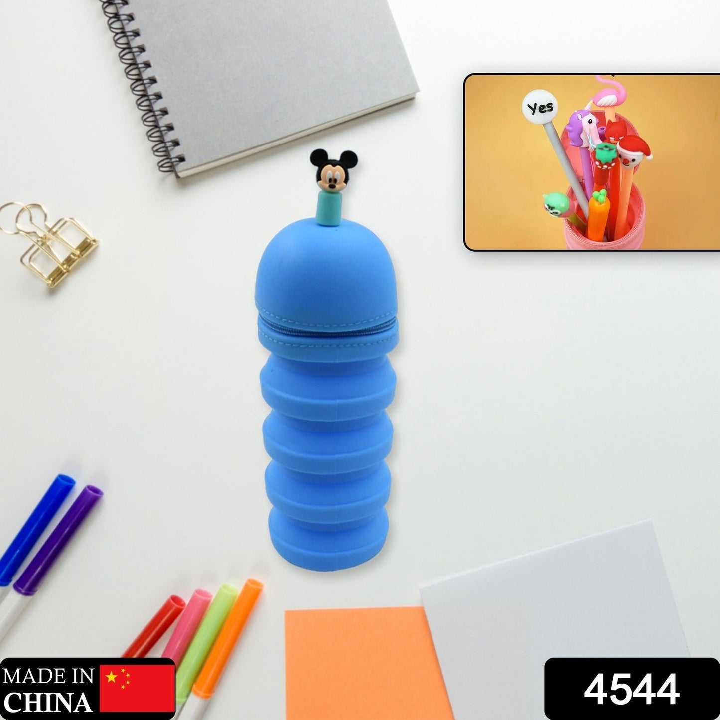 Silicone Expandable Pencil Case