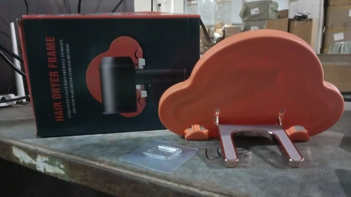 No-Drill Hair Dryer Holder