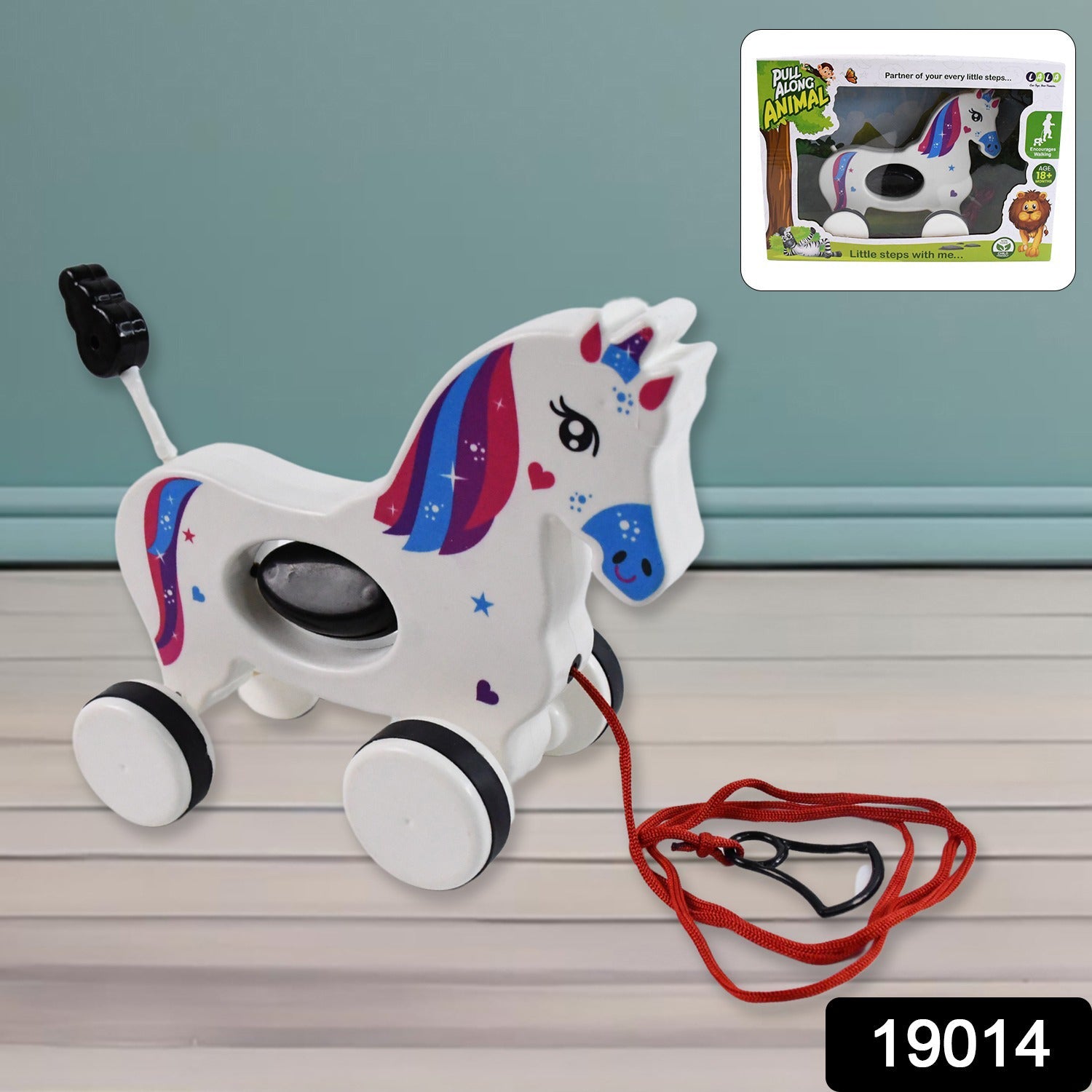 Unicorn Pull Along Toy