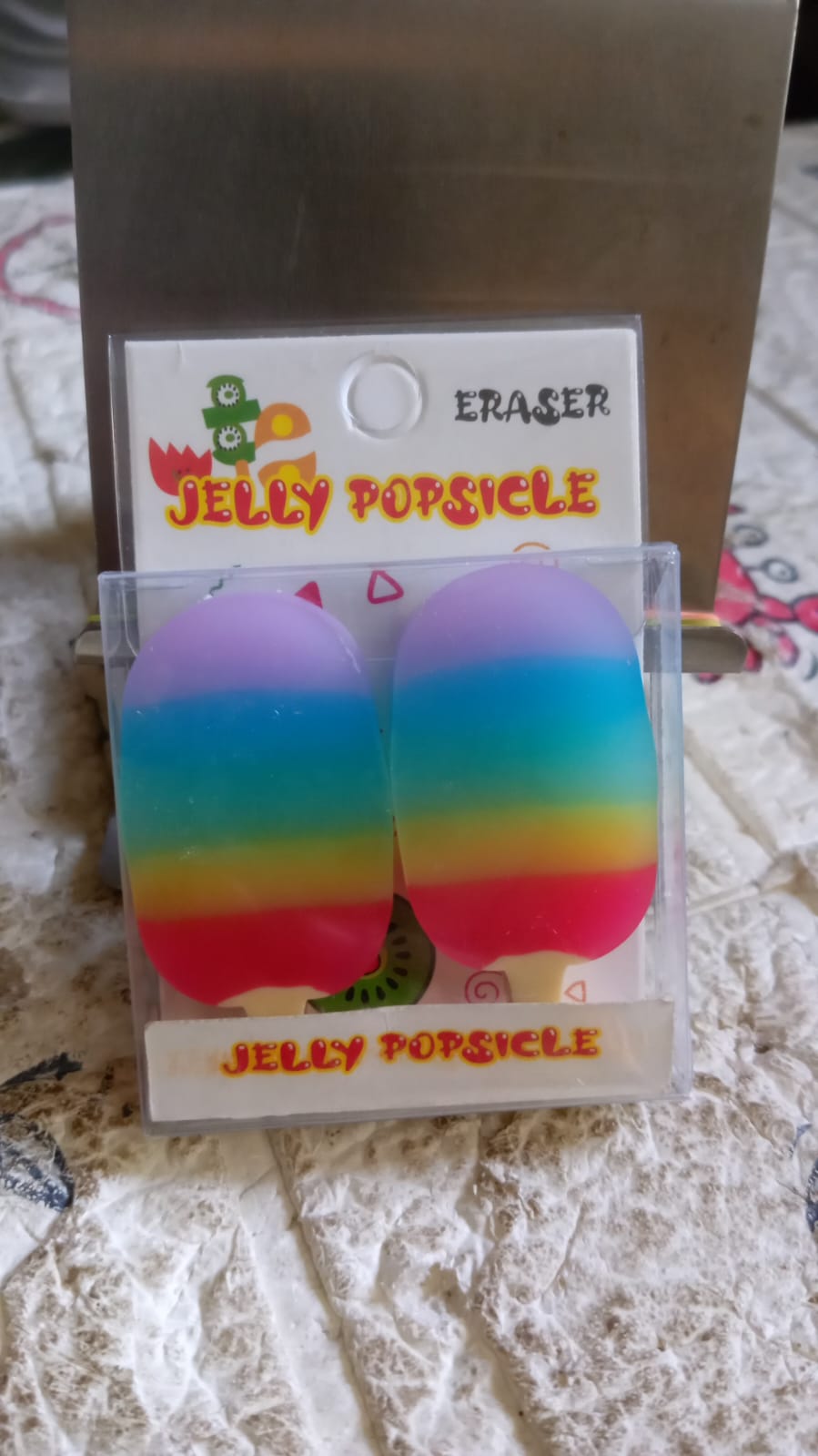 Jelly Popsicle 3D Eraser Set – 2 Pcs
