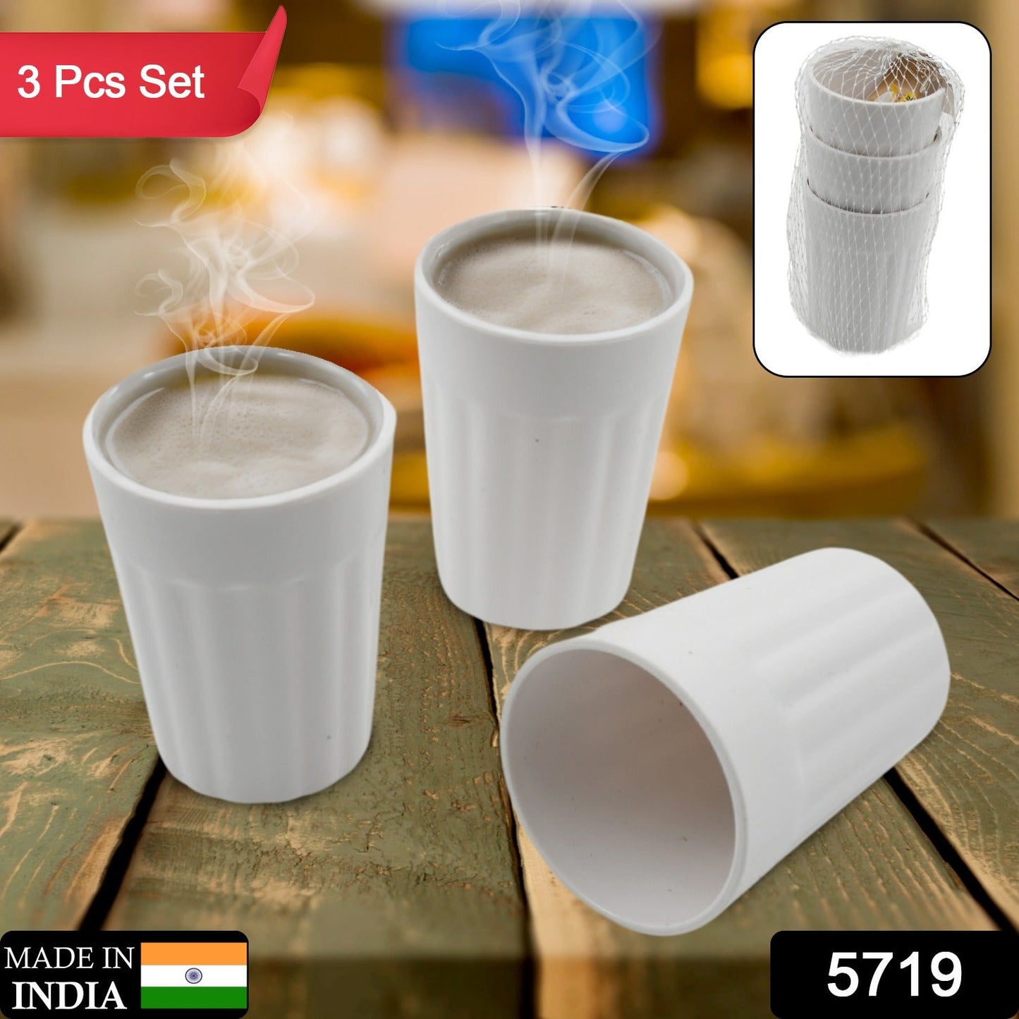 Plastic Tea Mugs Set