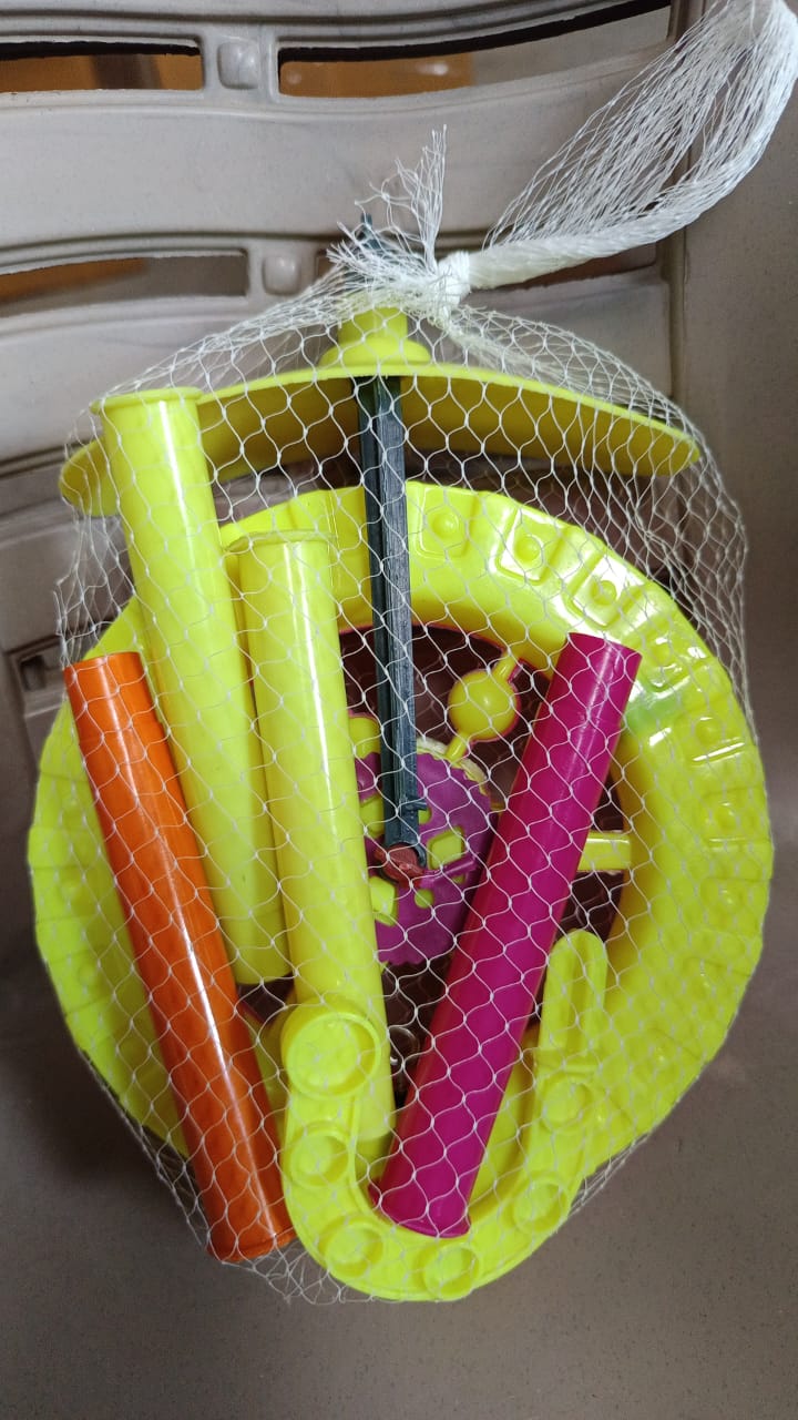 Kids' Light-Up Push Toy Wheel with Handle
