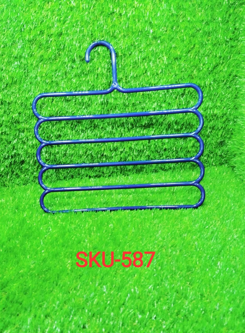 5 In 1 Multipurpose Plastic Hanger Assorted