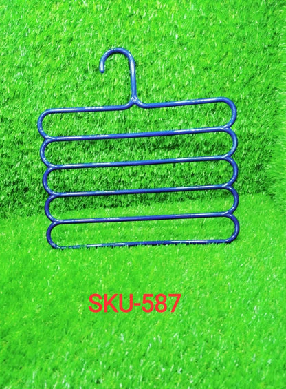 5 In 1 Multipurpose Plastic Hanger Assorted