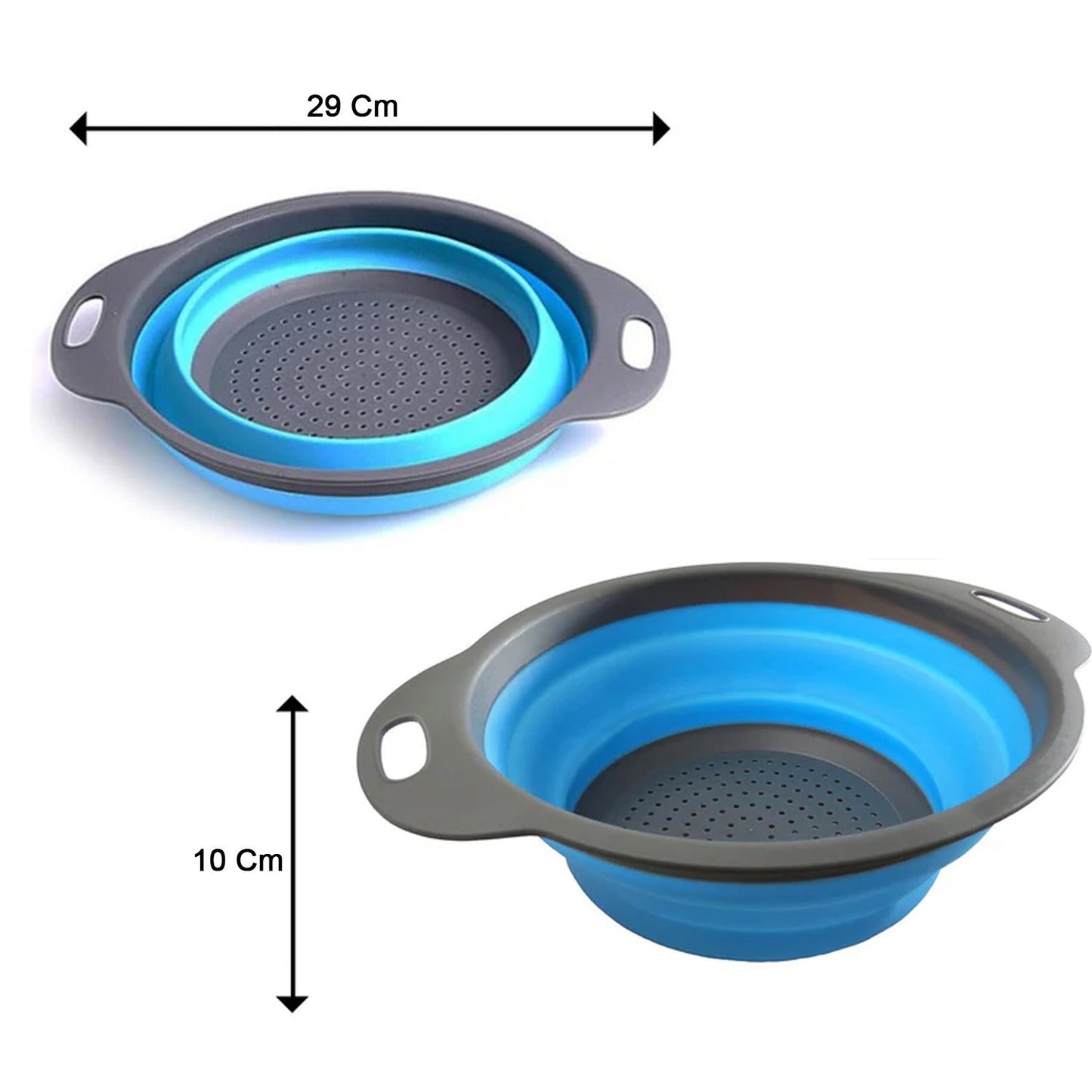 Foldable Round Silicone Strainer