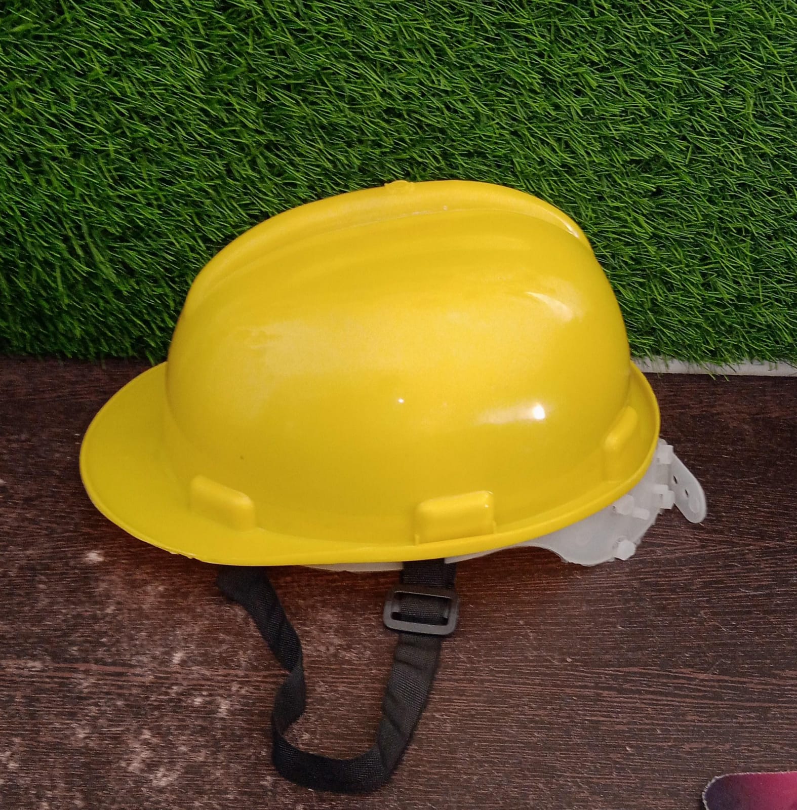 Yellow Plastic Construction Cap