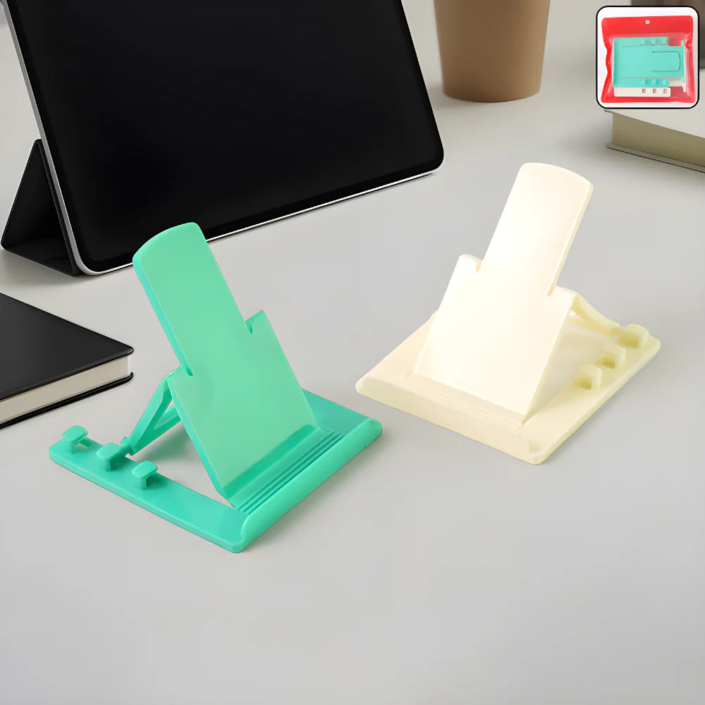 Foldable mobile stand, mint green with phone holder