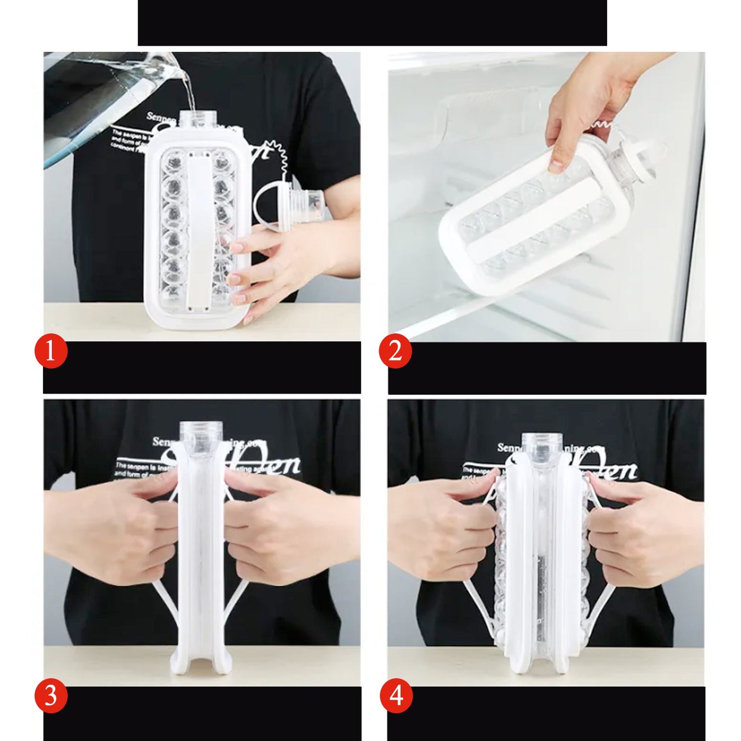 2-in-1 Ice Ball Maker Bottle