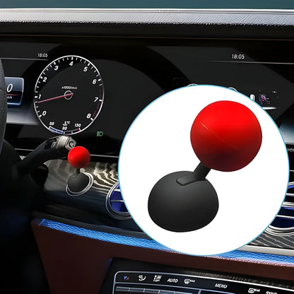 Joystick ignition cover with red knob and black base