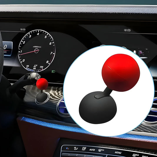 Joystick ignition cover with red knob and black base