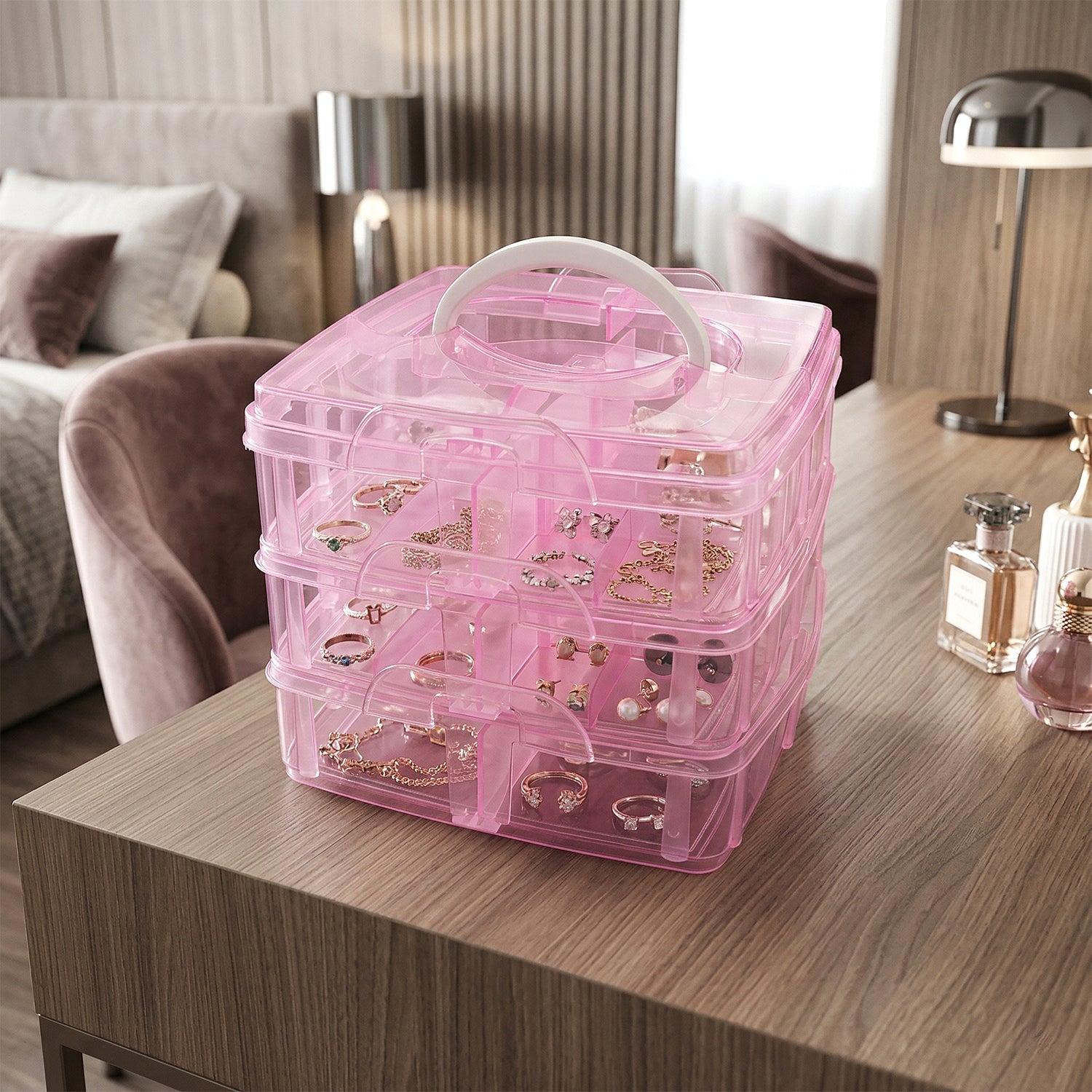 Stackable Plastic Craft Storage Box